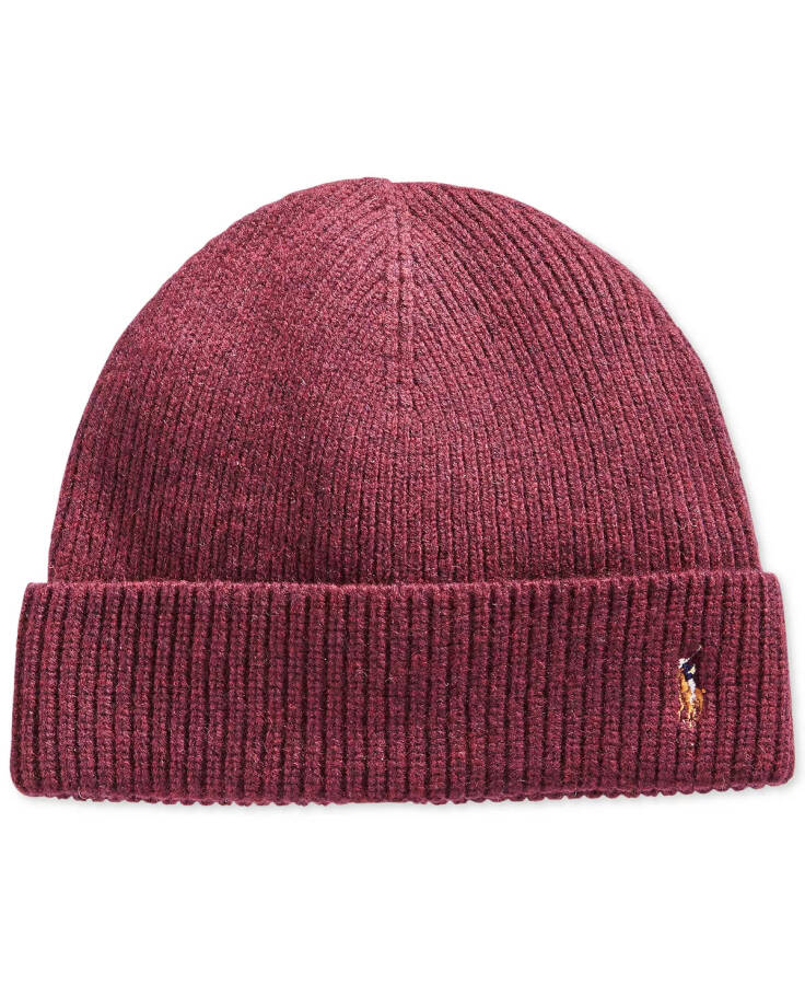 Men's Signature Cuff Hat Aged Wine Heather - 1