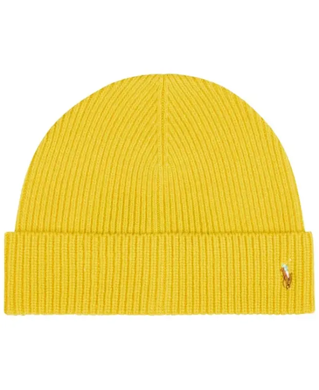 Men's Signature Cuff Hat - Collegiate Yellow - POLO RALPH LAUREN