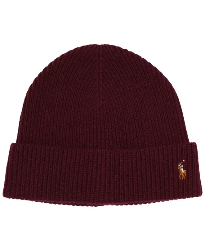 Men's Signature Cuff Hat - Ruby - POLO RALPH LAUREN