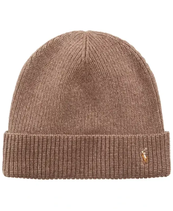 Men's Signature Cuff Hat - Tan - POLO RALPH LAUREN