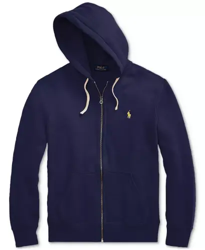 Men's Signature Fleece Hoodie-Cruise Navy - 5