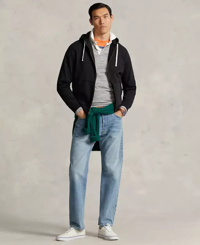 Men's Signature Fleece Hoodie-Cruise Navy - 8