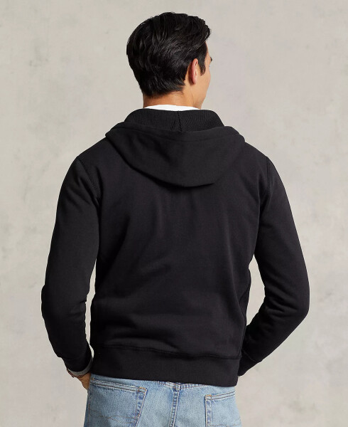 Men's Signature Fleece Hoodie Polo Black - 2