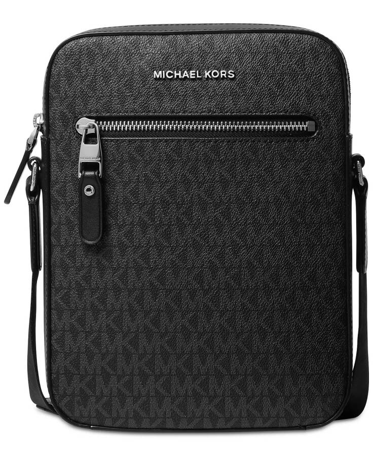 Men's Signature Monogram-Print Flight Bag Black - 1