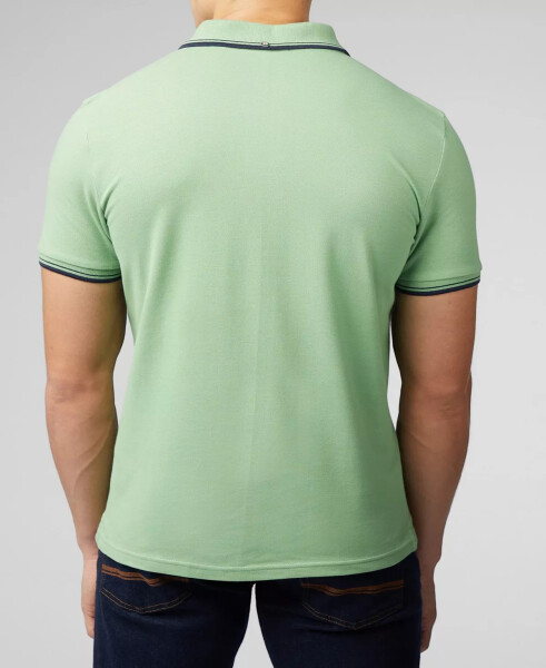 Men's Signature Short Sleeve Polo Shirt Grass Green - 6