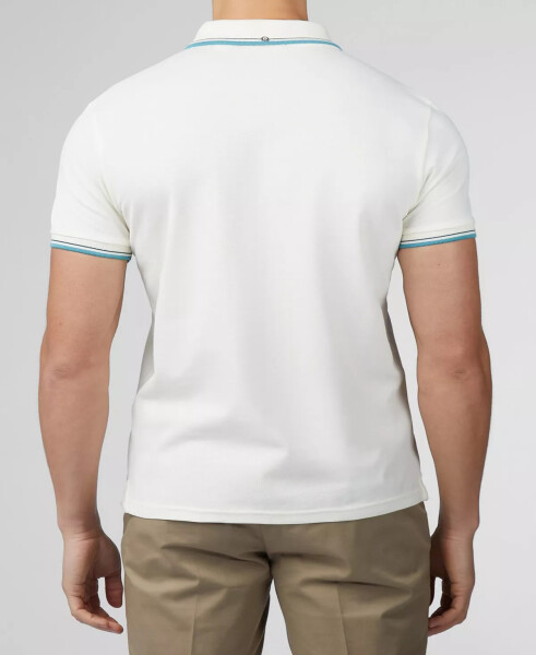 Men's Signature Short Sleeve Polo Shirt Ivory - 6