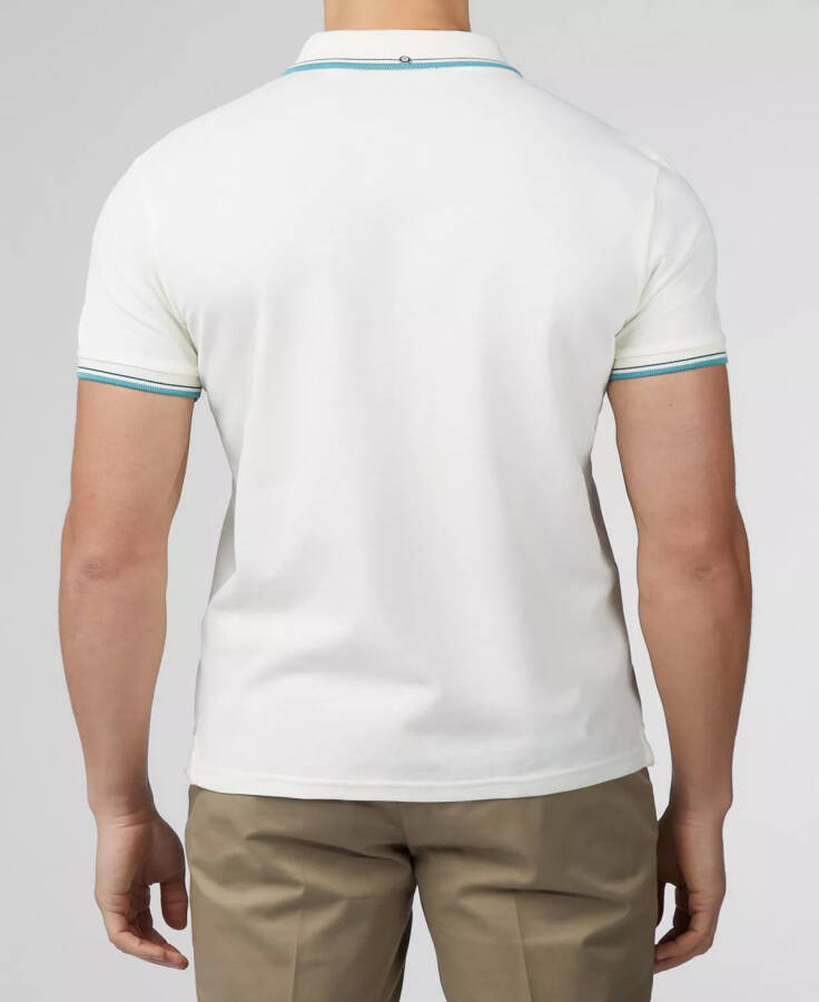 Men's Signature Short Sleeve Polo Shirt Ivory - 3