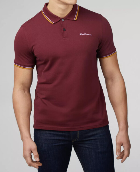 Men's Signature Short Sleeve Polo Shirt Port - 1