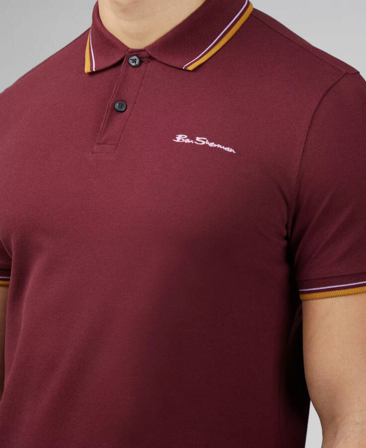 Men's Signature Short Sleeve Polo Shirt Port - 2