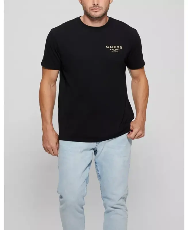 Men's Signature Short Sleeve T-shirt-Black - 4