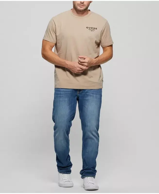 Men's Signature Short Sleeve T-shirt - Tan - 4