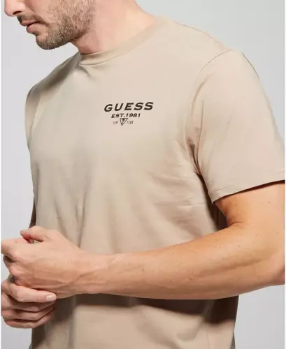 Men's Signature Short Sleeve T-shirt - Tan - 3