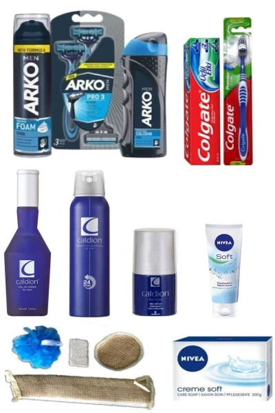 Men's Skin Care and Shaving Set - Bath Sponge Set Care Set - NIVEA