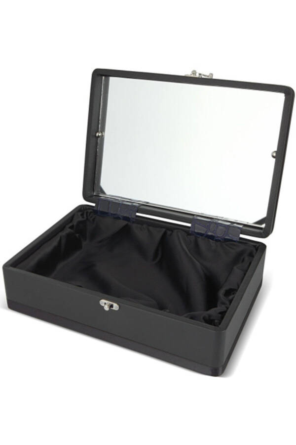 Men's Skin Care Set - Mirror Leather Look Groom Dowry Chest Box Engagement Set - 2