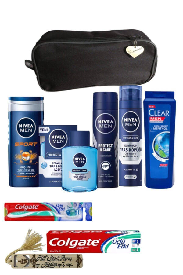 Men's Skin Care Set with Blue Bag - 1