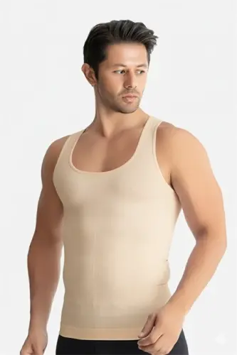 Men's Skin Tightening Corset Tank Top Anti-Sagging Tummy Tuck Body Shaper - BÜYÜKBEDENIZ (1)