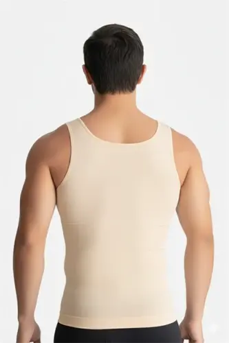 Men's Skin Tightening Corset Tank Top Anti-Sagging Tummy Tuck Body Shaper - 3