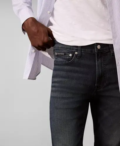 Men's Skinny-Fit Jeans-Boston Blue Black - 7