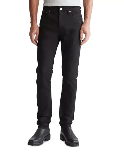 Men's Skinny-Fit Jeans-Forever Black - 2