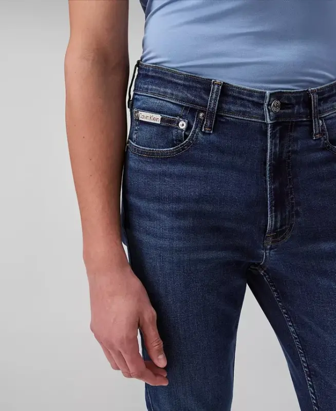 Men's Skinny-Fit Jeans-Oil Slick - 4