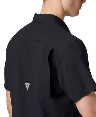 Men's Slack Tide Camp Shirt-Black - 3