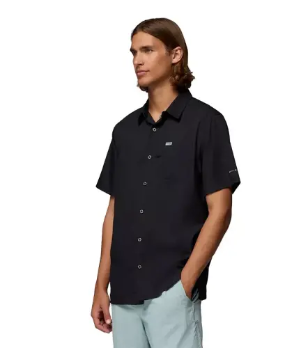 Men's Slack Tide Camp Shirt-Black - 3