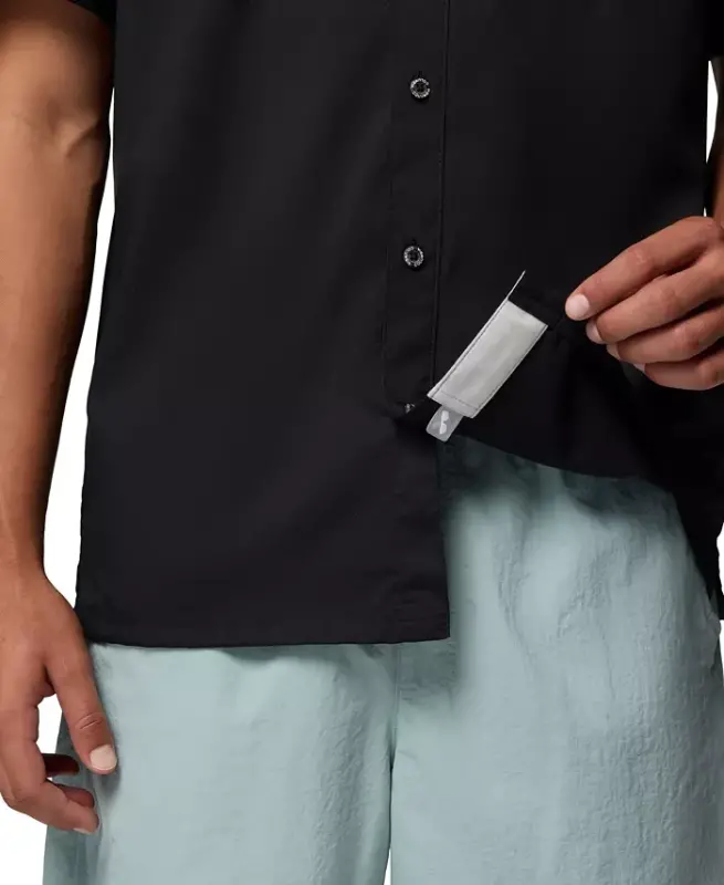 Men's Slack Tide Camp Shirt-Black - 5