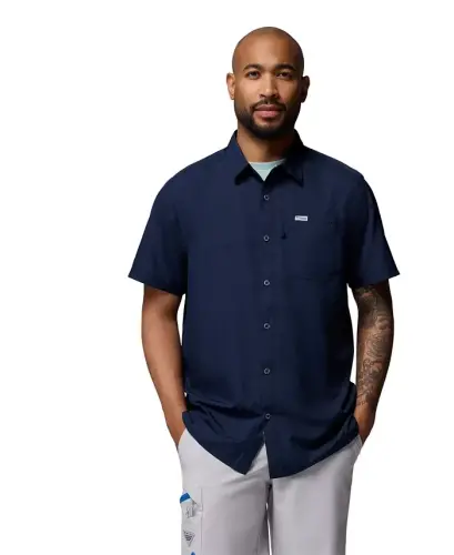 Men's Slack Tide Camp Shirt - Collegiate Navy - 1