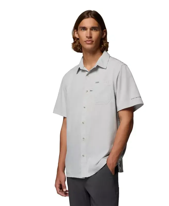 Men's Slack Tide Camp Shirt-Cool Gray - 3