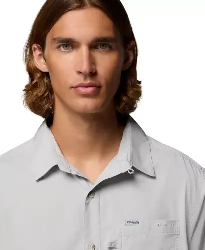 Men's Slack Tide Camp Shirt-Cool Gray - 4