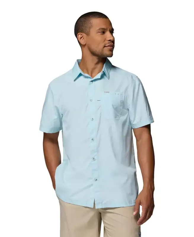 Men's Slack Tide Camp Shirt - Marine Light - COLUMBIA