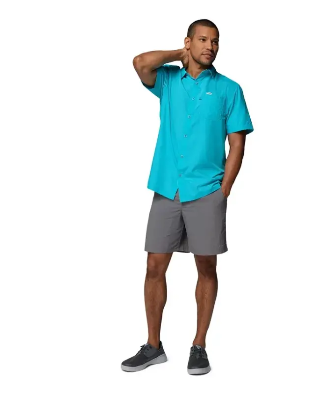 Men's Slack Tide Camp Shirt - Ocean Teal - 2