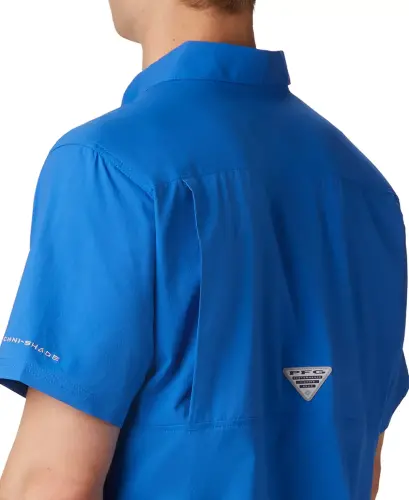 Men's Slack Tide Camp Shirt-Vivid Blue - 3