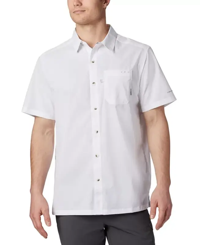 Men's Slack Tide Camp Shirt - White - COLUMBIA