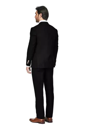 Men's Slim Fit 2-Piece Double Breasted Suit - 2