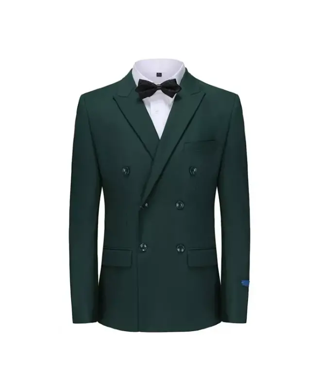 Men's Slim Fit 2-Piece Double Breasted Suit - GINO VITALE
