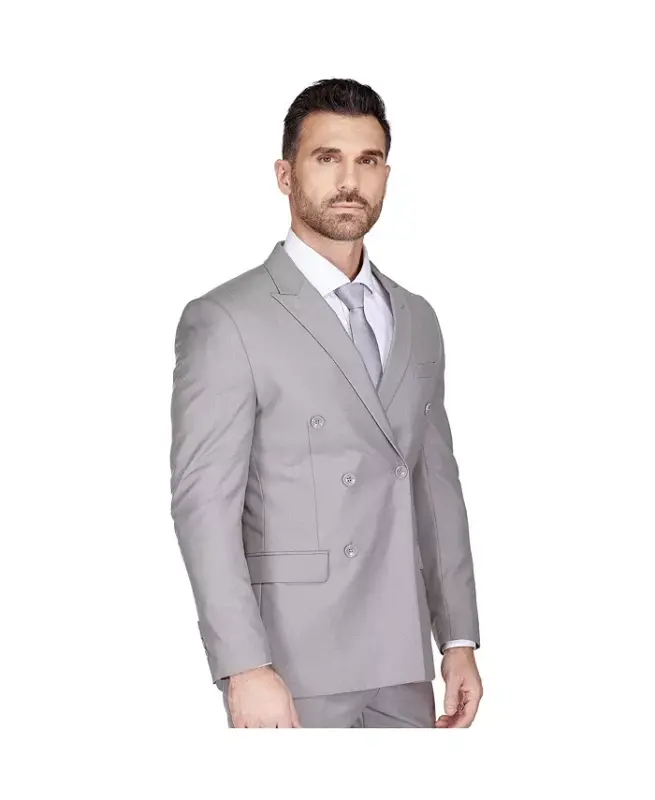 Men's Slim Fit 2-Piece Double Breasted Suit - 1