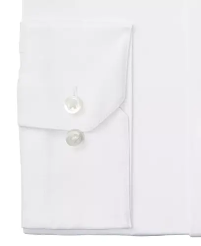Men's Slim Fit 4-Way Stretch Dress Shirt, Created for Modazone - Slim - White - 5