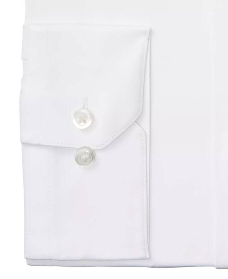 Men's Slim Fit 4-Way Stretch Dress Shirt, Created for Modazone White - 2