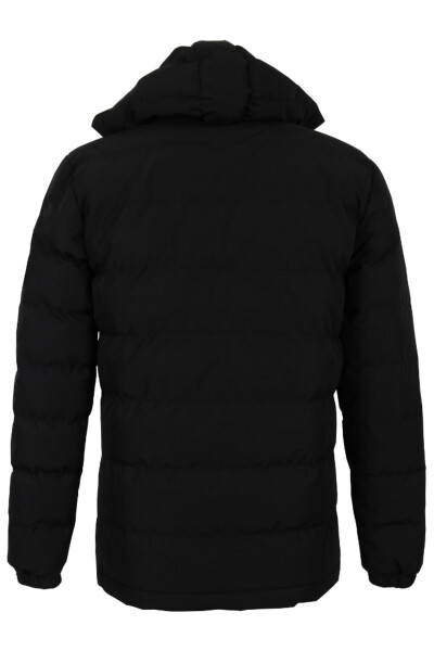 Men's Slim Fit Black Puffer Jacket RAR01233 - 6