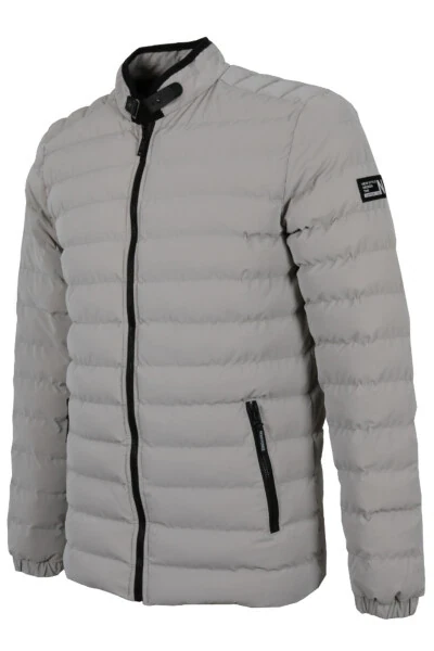 Men's Slim Fit Carbon Leather Puffer Jacket RAR01227 - MODARAR (1)