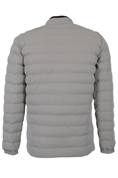 Men's Slim Fit Carbon Leather Puffer Jacket RAR01227 - 6