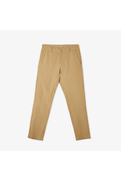 Men's Slim Fit Chino Beige Pants - 17