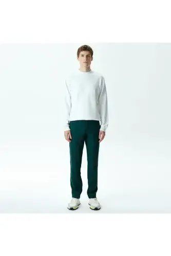 Men's Slim Fit Chino Green Pants-YZP - 1