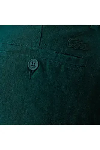 Men's Slim Fit Chino Green Pants-YZP - 6