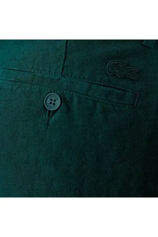 Men's Slim Fit Chino Green Pants-YZP - 6