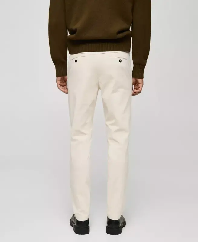 Men's Slim-Fit Corduroy Shim-Ekru - 6