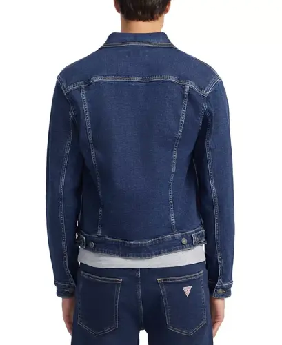 Men's Slim-Fit Denim Trucker Jacket - 3