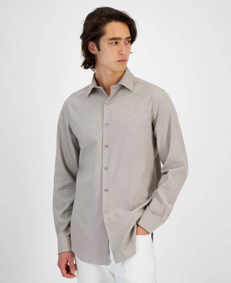 Men's Slim-Fit Dobby Dress Shirt, Created for Modazone - 1