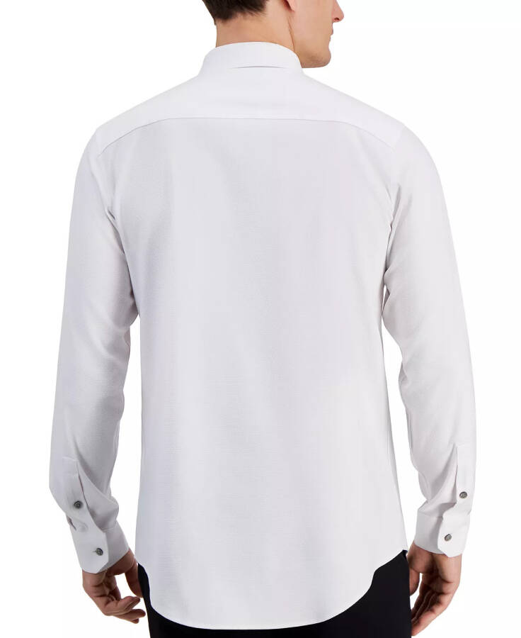 Men's Slim-Fit Dobby Dress Shirt, Created for Modazone White - 2